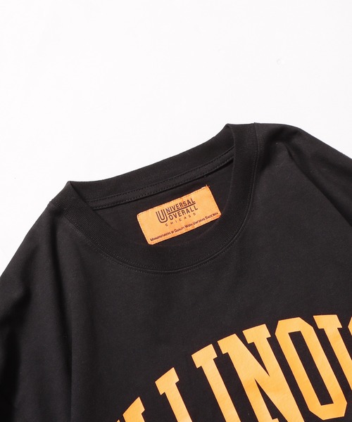 UNIVERSAL OVERALL(ユニバーサルオーバーオール)の「UNIVERSAL OVERALL/ユニバーサルオーバーオール ILLINOIS PRINT L/S ロンT(Tシャツ/カットソー・メンズ・ダークグリーン/ホワイト/ベージュ/ブラック・M/XL/L)」の7枚目の写真