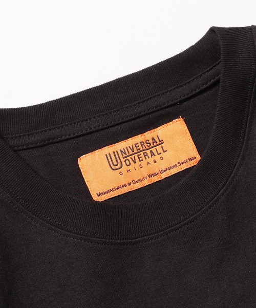 UNIVERSAL OVERALL(ユニバーサルオーバーオール)の「UNIVERSAL OVERALL/ユニバーサルオーバーオール ILLINOIS PRINT L/S ロンT(Tシャツ/カットソー・メンズ・ダークグリーン/ホワイト/ベージュ/ブラック・M/XL/L)」の8枚目の写真