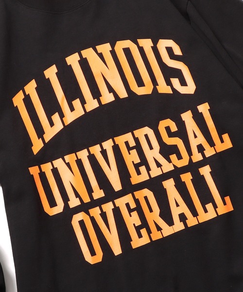 UNIVERSAL OVERALL(ユニバーサルオーバーオール)の「UNIVERSAL OVERALL/ユニバーサルオーバーオール ILLINOIS PRINT L/S ロンT(Tシャツ/カットソー・メンズ・ダークグリーン/ホワイト/ベージュ/ブラック・M/XL/L)」の9枚目の写真