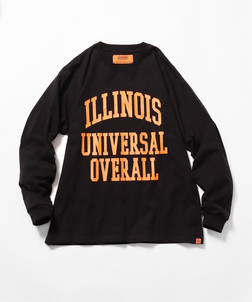 UNIVERSAL OVERALL(ユニバーサルオーバーオール)の「UNIVERSAL OVERALL/ユニバーサルオーバーオール ILLINOIS PRINT L/S ロンT(Tシャツ/カットソー・メンズ・ダークグリーン/ホワイト/ベージュ/ブラック・M/XL/L)」の15枚目の写真