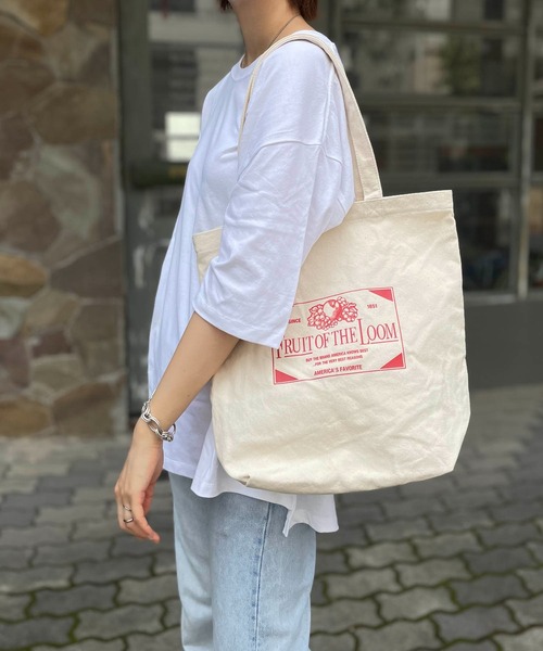 FRUIT OF THE LOOM(フルーツオブザルーム)の「FRUIT OF THE LOOM/ FFGS SOUVENIR TOTE BAG A / 70076000(トートバッグ・レディース・ブルー/レッド系その他/ミント/パープル/ネイビー/グリーン/マスタード・ONESIZE)」の21枚目の写真