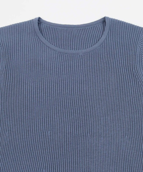 UR'S（ユアーズ）の「ロングスリーブリブニットワンピース（ワンピース・レディース・ブラック/ブルー/アイボリー・S/M/L）」の19枚目の写真