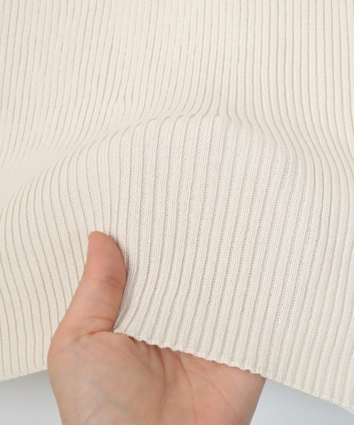 UR'S（ユアーズ）の「ロングスリーブリブニットワンピース（ワンピース・レディース・ブラック/ブルー/アイボリー・S/M/L）」の22枚目の写真