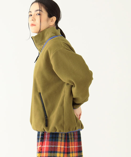 BEAMS BOY（ビームスボーイ）の「BEAMS BOY / デタッチカラー フリース プルオーバー（その他トップス・レディース・パープル/オリーブ・ONE SIZE）」の13枚目の写真