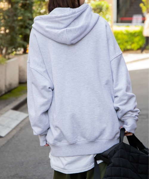 WEGO（ウィゴー）の「WEGO/ヘビーウエイト サガラカレッジプルパーカー（パーカー・メンズ・ダークグリーン/杢グレー/グレー系その他/スミクロ・MEDIUM/LARGE）」の19枚目の写真