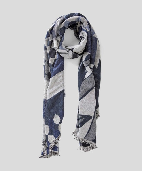 BENETTON (UNITED COLORS OF BENETTON)（ベネトンユナイテッドカラーズオブベネトン）の「フラワーモチーフ柄ストール（ストール/ショール・レディース・ネイビー/ブラウン系その他/グリーン系その他/ピンク系その他・ONE SIZE）」の5枚目の写真