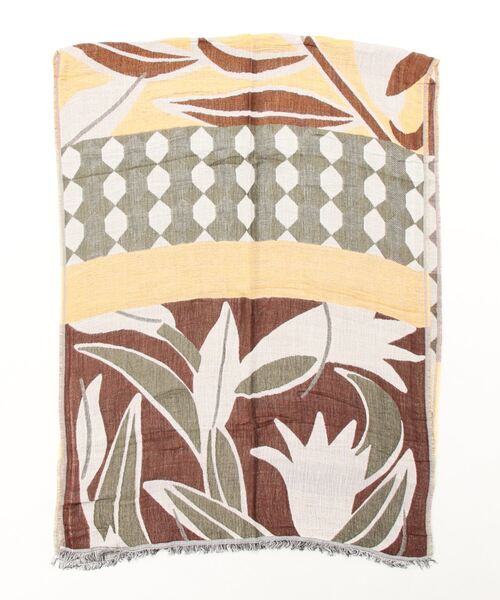 BENETTON (UNITED COLORS OF BENETTON)（ベネトンユナイテッドカラーズオブベネトン）の「フラワーモチーフ柄ストール（ストール/ショール・レディース・ネイビー/ブラウン系その他/グリーン系その他/ピンク系その他・ONE SIZE）」の11枚目の写真