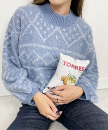 StyleSea | ダイヤ柄3Dジャガードニット(ニット/セーター)