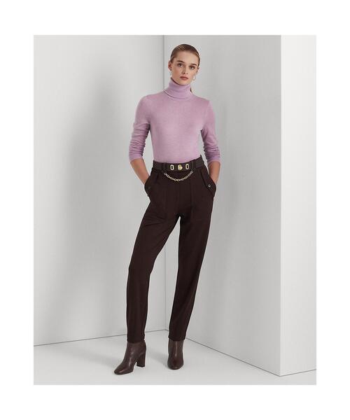 ローレンラルフローレン リブド シルクブレンド タートルネック ニット LAUREN RALPH LAUREN（ローレン ラルフ ローレン）の「リブド