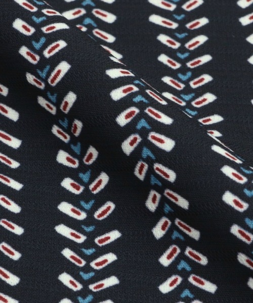 TOKYO SHIRTS(トウキョウシャツ)の「配色プリント リボン付き長袖カジュアルシャツ(シャツ/ブラウス・レディース・ネイビー/オフホワイト・M/L)」の13枚目の写真