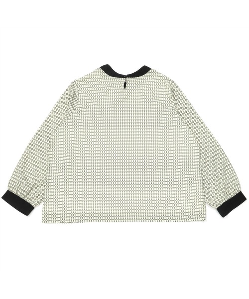 TOKYO SHIRTS(トウキョウシャツ)の「配色プリント リボン付き長袖カジュアルシャツ(シャツ/ブラウス・レディース・ネイビー/オフホワイト・M/L)」の5枚目の写真