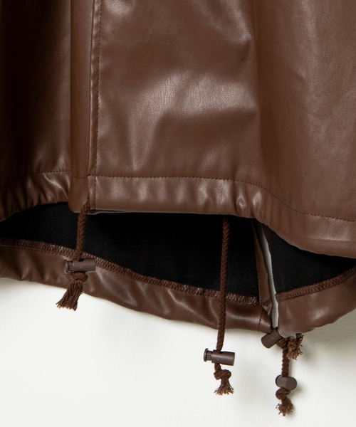 byYOUANCE（バイユアンス）の「2WAYフェイクレザーモッズコート