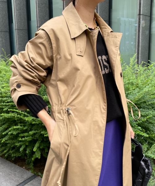 DouDou（ドゥドゥ）の「マルチWAYコート（トレンチコート・レディース・ベージュ/カーキ・FREE）」の22枚目の写真