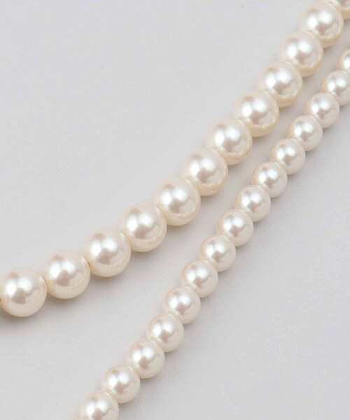 UNTITLED（アンタイトル）の「◆セパレートパール調ミニネックレス（ネックレス・レディース・アイボリー・99）」の5枚目の写真