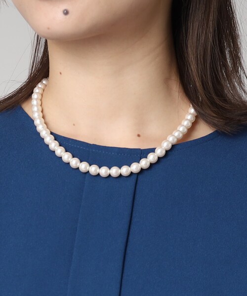UNTITLED（アンタイトル）の「◆セパレートパール調ミニネックレス（ネックレス・レディース・アイボリー・99）」の10枚目の写真
