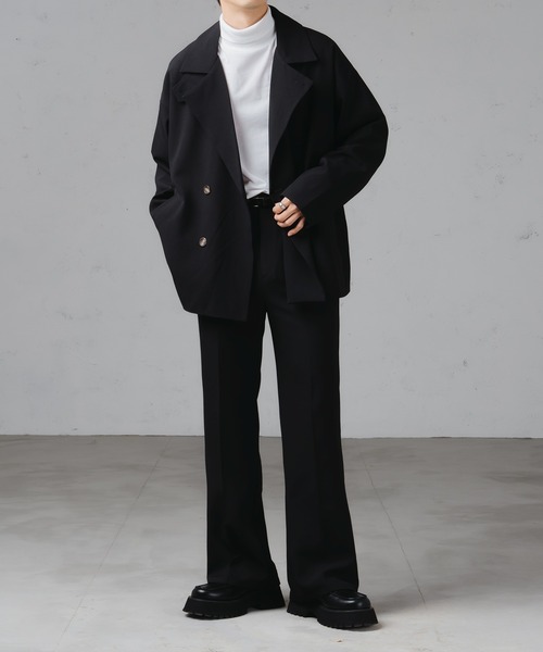 epnok(エプノック)の「ドレープセミワイドフレアスラックス(スラックス・メンズ・ネイビー/モカ/ブラック・MEDIUM/SMALL/LARGE)」の7枚目の写真