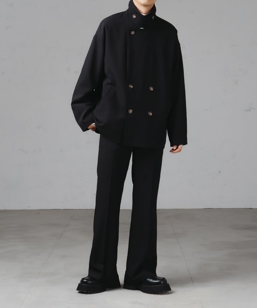 epnok(エプノック)の「ドレープセミワイドフレアスラックス(スラックス・メンズ・ネイビー/モカ/ブラック・MEDIUM/SMALL/LARGE)」の10枚目の写真