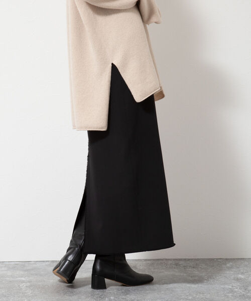 NOLLEY’S（ノーリーズ）の「ウォッシャブルギャバフリンジロングタイトスカート（スカート・レディース・ブラック・38/36）」の17枚目の写真