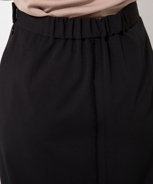 NOLLEY’S（ノーリーズ）の「ウォッシャブルギャバフリンジロングタイトスカート（スカート・レディース・ブラック・38/36）」の21枚目の写真