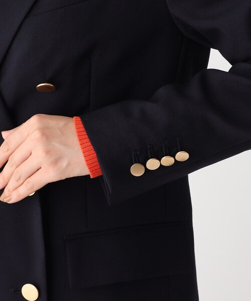 OPAQUE.CLIP（オペークドットクリップ）の「◆【JAPAN FABRIC】ウールブレザー（テーラードジャケット・レディース・ダークネイビー・36/38/40/42）」の2枚目の写真
