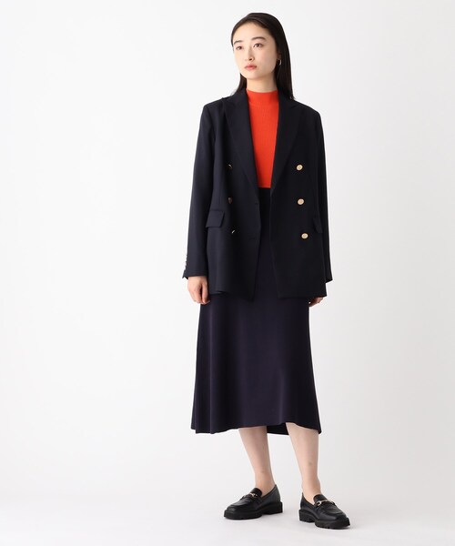 OPAQUE.CLIP（オペークドットクリップ）の「◆【JAPAN FABRIC】ウールブレザー（テーラードジャケット・レディース・ダークネイビー・36/38/40/42）」の10枚目の写真