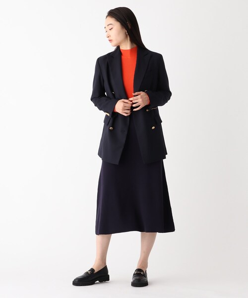 OPAQUE.CLIP（オペークドットクリップ）の「◆【JAPAN FABRIC】ウールブレザー（テーラードジャケット・レディース・ダークネイビー・36/38/40/42）」の12枚目の写真