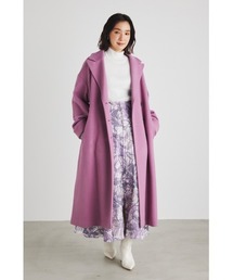 rienda（リエンダ）の「WIDE BELTカラーチェスターコート