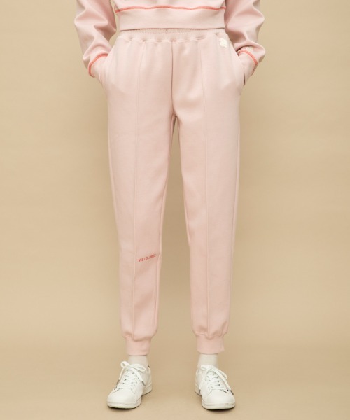 le coq sportif(ルコックスポルティフ)の「【WEB限定カプセルコレクション】 ダンボールスウェット ロングパンツ ルコック レディース スポーツ(スウェットパンツ・レディース・ホワイト/ブラック/ピンク/ブルー・SS/M(M)/S/L/XL)」の4枚目の写真
