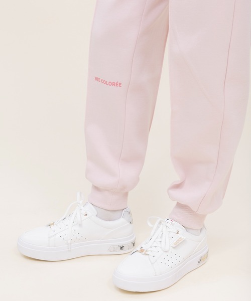 le coq sportif(ルコックスポルティフ)の「【WEB限定カプセルコレクション】 ダンボールスウェット ロングパンツ ルコック レディース スポーツ(スウェットパンツ・レディース・ホワイト/ブラック/ピンク/ブルー・SS/M(M)/S/L/XL)」の13枚目の写真