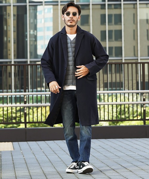 jiggys shop(ジギーズショップ)の「発熱綿インナーダウンベスト(ダウンベスト・メンズ・ネイビー/ダークグレー/ブラック・MEDIUM/LARGE/X-LARGE)」の17枚目の写真