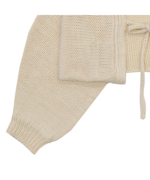 select MOCA（セレクトモカ）の「2022 AW ボリュームスリーブ2WAYローゲージニットボレロ（カーディガン/ボレロ・レディース・ベージュ/アイボリー/グレー・FREE）」の19枚目の写真