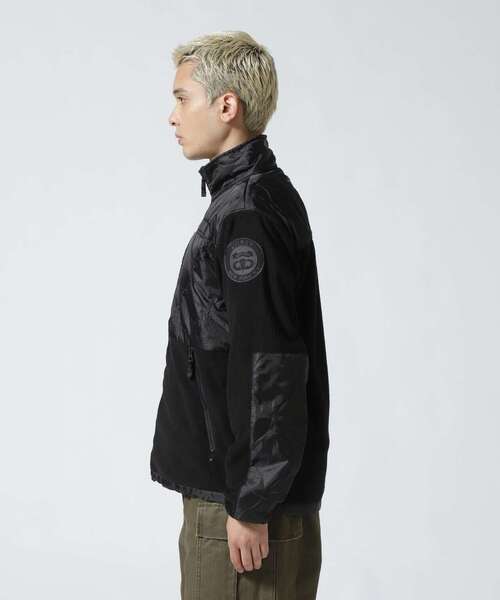 AVIREX（アヴィレックス）の「QUILT COMBI FLEECE JACKET / キルト コンビ フリース ジャケット / AVIREX / アヴィレックス / アウトドア（その他アウター・メンズ・ブラック/ホワイト系2/オリーブ系・M/XL/L/2XL）」の6枚目の写真