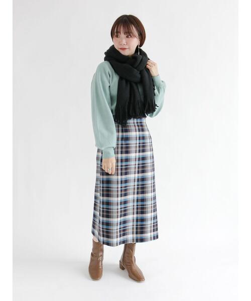 Te chichi TERRASSE（テチチテラス）の「パールバーネックニット（ニット/セーター・レディース・ネイビー/ピンク/グリーン/オフホワイト・ﾌﾘ-）」の8枚目の写真