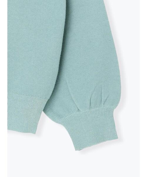 Te chichi TERRASSE（テチチテラス）の「パールバーネックニット（ニット/セーター・レディース・ネイビー/ピンク/グリーン/オフホワイト・ﾌﾘ-）」の21枚目の写真