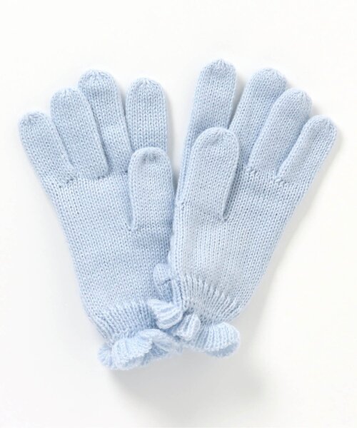 apres les cours（アプレレクール）の「リボン手袋（手袋・キッズ・サックスブルー/ピンク/アイボリー・140/120/95）」の11枚目の写真