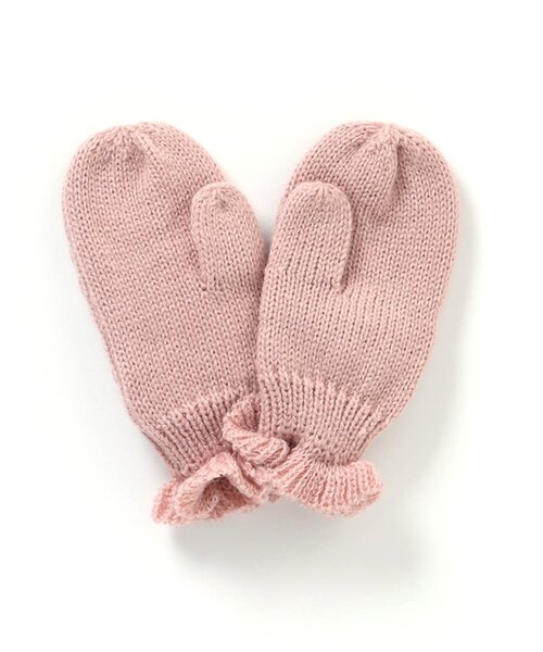 apres les cours（アプレレクール）の「リボン手袋（手袋・キッズ・サックスブルー/ピンク/アイボリー・140/120/95）」の15枚目の写真