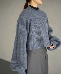 【&g’aime】バックスリットニット