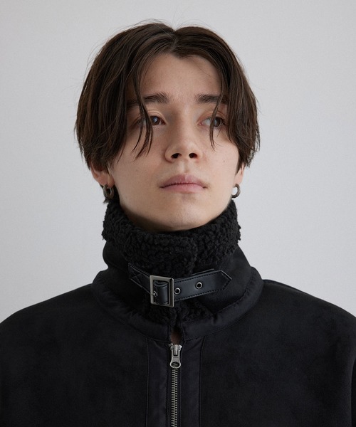 JUNRED（ジュンレッド）の「ボンバージャケット（ブルゾン・メンズ・ブラック/ダークブラウン・M/L/LL）」の6枚目の写真