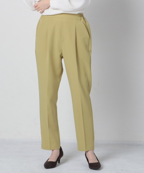 Honeys(ハニーズ)の「イージーテーパードパンツ(スラックス・レディース・ブルー系その他/ネイビー/イエロー/ピンク/グレイッシュベージュ/ブラック/アイボリー/ミント/ライトピンク/グリーン/ブルー/モカ・LL/S/M/L/SS/3L)」の15枚目の写真