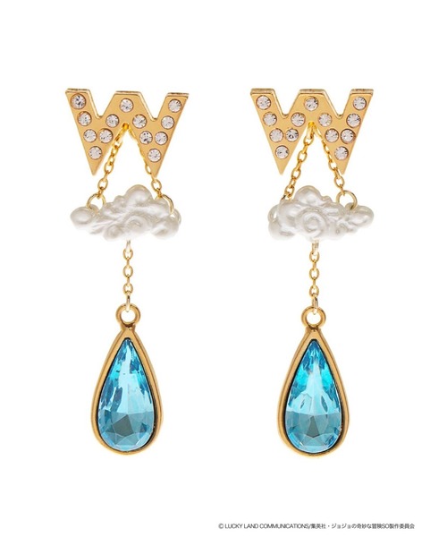 PAMEO POSE（パメオポーズ）の「【ジョジョの奇妙な冒険 ストーンオーシャン×PAMEO POSE】ウェザー・Rピアス（ピアス（両耳用）・レディース・シルバー/ゴールド・FREE）」の2枚目の写真