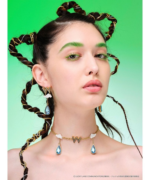 PAMEO POSE（パメオポーズ）の「【ジョジョの奇妙な冒険 ストーンオーシャン×PAMEO POSE】ウェザー・Rピアス（ピアス（両耳用）・レディース・シルバー/ゴールド・FREE）」の8枚目の写真