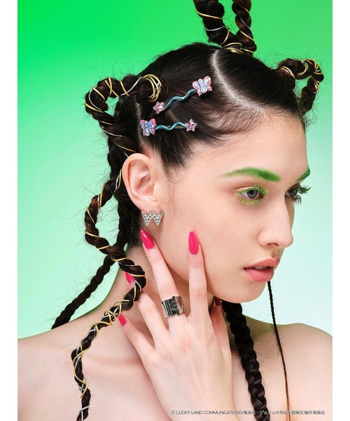 PAMEO POSE（パメオポーズ）の「【ジョジョの奇妙な冒険 ストーンオーシャン×PAMEO POSE】ウェザー・Rピアス（ピアス（両耳用）・レディース・シルバー/ゴールド・FREE）」の11枚目の写真