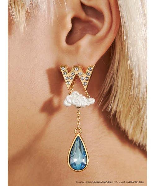 PAMEO POSE（パメオポーズ）の「【ジョジョの奇妙な冒険 ストーンオーシャン×PAMEO POSE】ウェザー・Rピアス（ピアス（両耳用）・レディース・シルバー/ゴールド・FREE）」の4枚目の写真