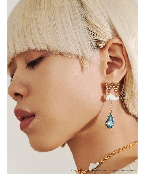 PAMEO POSE（パメオポーズ）の「【ジョジョの奇妙な冒険 ストーンオーシャン×PAMEO POSE】ウェザー・Rピアス（ピアス（両耳用）・レディース・シルバー/ゴールド・FREE）」の3枚目の写真