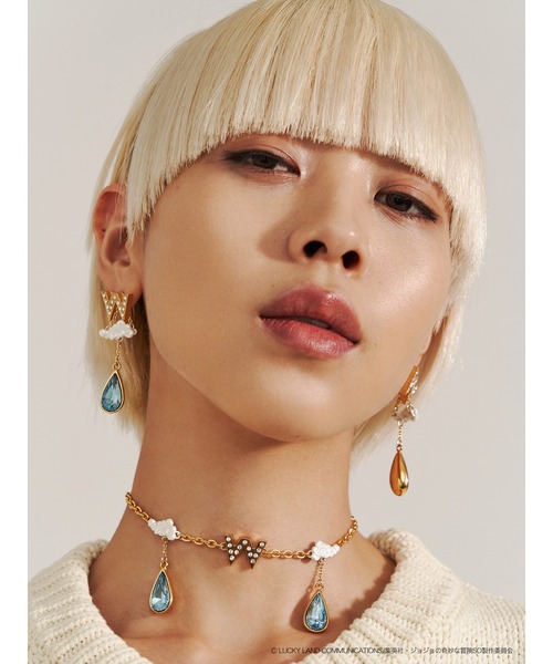 PAMEO POSE（パメオポーズ）の「【ジョジョの奇妙な冒険 ストーンオーシャン×PAMEO POSE】ウェザー・Rピアス（ピアス（両耳用）・レディース・シルバー/ゴールド・FREE）」の10枚目の写真