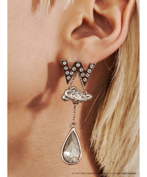 PAMEO POSE（パメオポーズ）の「【ジョジョの奇妙な冒険 ストーンオーシャン×PAMEO POSE】ウェザー・Rピアス（ピアス（両耳用）・レディース・シルバー/ゴールド・FREE）」の13枚目の写真