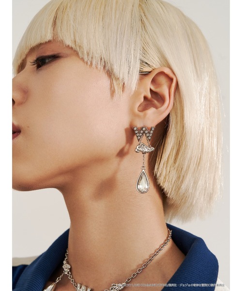 PAMEO POSE（パメオポーズ）の「【ジョジョの奇妙な冒険 ストーンオーシャン×PAMEO POSE】ウェザー・Rピアス（ピアス（両耳用）・レディース・シルバー/ゴールド・FREE）」の14枚目の写真