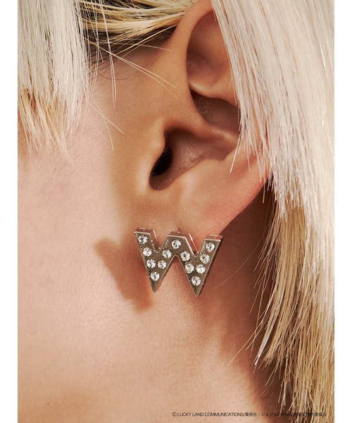 PAMEO POSE（パメオポーズ）の「【ジョジョの奇妙な冒険 ストーンオーシャン×PAMEO POSE】ウェザー・Rピアス（ピアス（両耳用）・レディース・シルバー/ゴールド・FREE）」の9枚目の写真