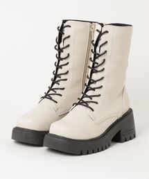 minia | minia / スクエアコンバットミドルブーツ(ブーツ)