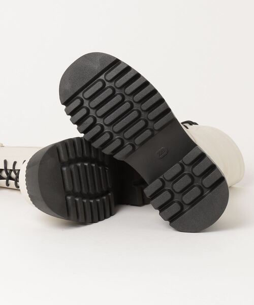 minia（ミニア）の「minia / スクエアコンバットミドルブーツ（ブーツ・レディース・アイボリー/ブラック/カーキ・L/LL/M/S）」の5枚目の写真